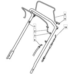 5020 PD - 2008 - 291502043/M08 - Mountfield Rotary Mower Upper Handle Diagram