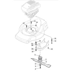 5020 PD - 2009 - 299275323/M33 - Mountfield Rotary Mower Blade Diagram