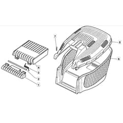 5020 PD - 2009 - 299275323/MEE - Mountfield Rotary Mower Grass Bag Diagram