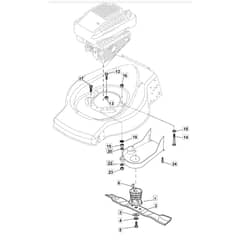 5020 PD - 2008 - 299275343/MEE - Mountfield Rotary Mower Blade Diagram