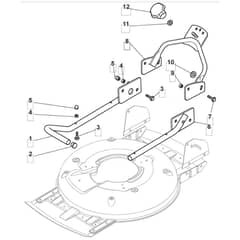 5030 PD INOX - 2008 - 291562033/M08 - Mountfield Rotary Mower Lower Handle Diagram