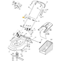 510 PD ES - 2006-2007 - 294538523/MO6 - Mountfield Rotary Mower Handle Diagram