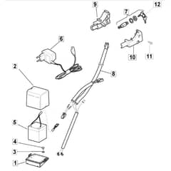 510 PD ES - 2008 - 294538523/UM8 - Mountfield Rotary Mower Electric Start Diagram