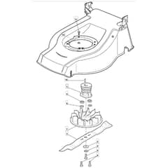 511 PD BW SILENT - 2010 - 291577043/M09 - Mountfield Rotary Mower Blade Diagram