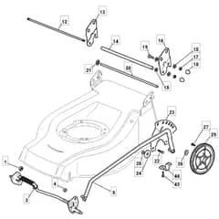 511 PD BW SILENT - 2010 - 291577043/M09 - Mountfield Rotary Mower Deck Diagram