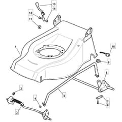 511 PD INOX - 2010 - 291592043/M10 - Mountfield Rotary Mower Deck Diagram