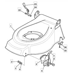 512 PD - 2007 - 294538033/MO7 - Mountfield Rotary Mower Deck Diagram