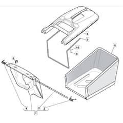 512 PD - 2007 - 294538033/MO7 - Mountfield Rotary Mower Grass Bag Diagram