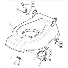 513 PD - 2008 - 294538143/UM8 - Mountfield Rotary Mower Deck Diagram