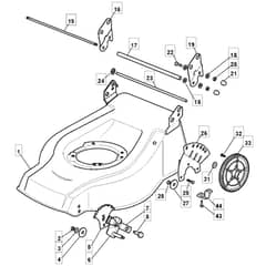 513 PD_BW - 2007 - 291537043/MO7 - Mountfield Rotary Mower Deck Diagram