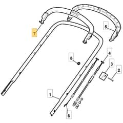 513 PD_ES - 2007 - 29453843/MO7 - Mountfield Rotary Mower Upper Handle Diagram