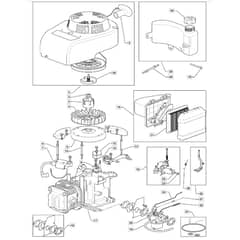 514 PD - 2008-2009 - 294538043/UM8 - Mountfield Rotary Mower Engine Diagram
