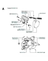 Husqvarna 51 - 2000-Current - Chain Brake & Clutch Cover