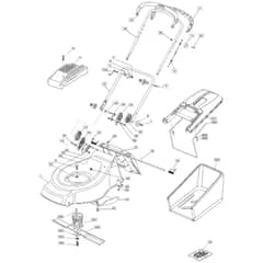 51 PD - 2004 - 23-5681-73 - Mountfield Rotary Mower Handle Diagram