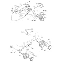 51 PD - 2004 - 23-5681-73 - Mountfield Rotary Mower Wheels Diagram