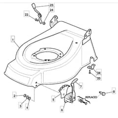 51 PD - 2005 - 294538023/MOU - Mountfield Rotary Mower Deck Diagram