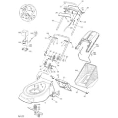 51 PD ES - 2003 - 23-5698-72 - Mountfield Rotary Mower Handle Diagram