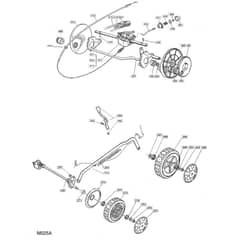 51 PD ES - 2003 - 23-5698-72 - Mountfield Rotary Mower Wheels Diagram