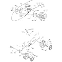 51 PD ES - 2004 - 23-5698-73 - Mountfield Rotary Mower Wheels Diagram