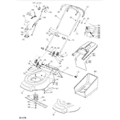 51 PD ES - 2005 - 23-5698-74 - Mountfield Rotary Mower Handle Diagram
