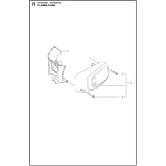 Husqvarna 522HDR75X - 967658401 - Cylinder Cover