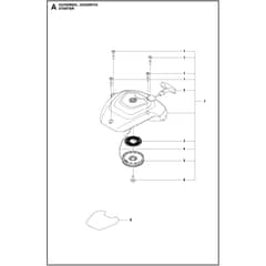 Husqvarna 522HDR75X - 967658401 - Starter