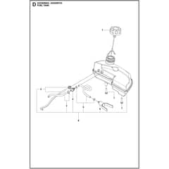 Husqvarna 522HDR75X - 967658401 - Fuel Tank