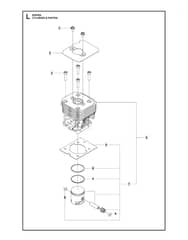 Husqvarna 525HE4 - Cylinder Piston