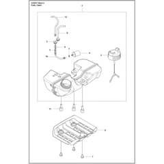 Husqvarna 525RXT Mark II - 970446701 - Fuel Tank