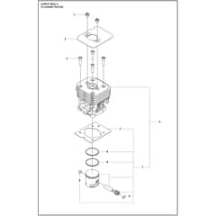 Husqvarna 525RXT Mark II - 970446701 - Cylinder Piston