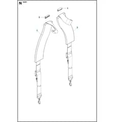 Husqvarna 530 BT - 2012-Current - Harness