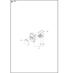Husqvarna 530 BT - 2012-Current - Muffler