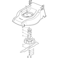5310 PD - 2009 - 291572043/M09 - Mountfield Rotary Mower Blade Diagram