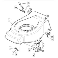 5310 PD - 2008 - 294538043/M08 - Mountfield Rotary Mower Deck Diagram