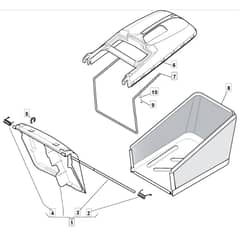 5310 PD - 2009 - 294538043/M09 - Mountfield Rotary Mower Grass Bag Diagram