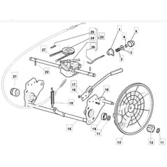 5310 PD BW INOX - 2009 - 291597043/MI9 - Mountfield Rotary Mower Transmission Diagram