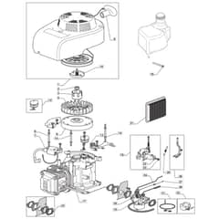 5310 PD BW SILENT - 2008 - 291577043/M08 - Mountfield Rotary Mower WBE0701 Engine Diagram