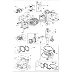 5310 PD BW SILENT - 2009 - 291577043/MI8 - Mountfield Rotary Mower Engine - ST.WBE0701 Diagram