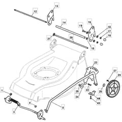 5310 PD BW SILENT - 2009 - 291577043/U - Mountfield Rotary Mower Deck Diagram