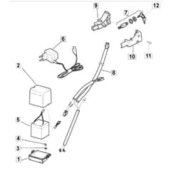 5310 PD ES - 2008 - 294538543/M08 - Mountfield Rotary Mower Electric Start Diagram