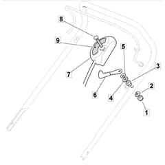 5310 PD INOX - 2008 - 29152043/MI8 - Mountfield Rotary Mower Throttle Diagram