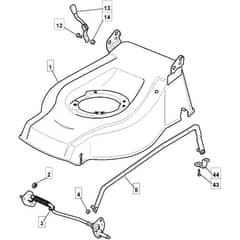 5310 PD INOX - 2009 - 291592043/MI9 - Mountfield Rotary Mower Deck Diagram