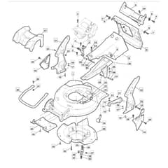 531 PD 4S AVS - 2010 - 290553043/M10 - Mountfield Rotary Mower Deck Diagram