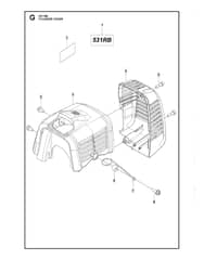 Husqvarna 531RB - Cylinder Cover