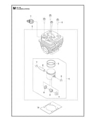 Husqvarna 531RB - Cylinder Piston