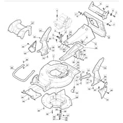 532 PD 4S AVS - 2010 - 290557033/M10 - Mountfield Rotary Mower Deck Diagram