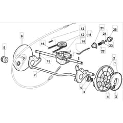 5330 PD - 2008 - 29458033/M08 - Mountfield Rotary Mower Transmission Diagram