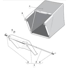 5330 PD BW - 2009 - 294537033/M09 - Mountfield Rotary Mower Grass Bag Diagram