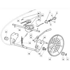 5330 PD BW - 2009 - 294537033/M09 - Mountfield Rotary Mower Transmission Diagram