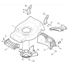 534 WSQ_B - 2017-2019 - 295545828/AMZ - Mountfield Rotary Mower Deck Diagram
